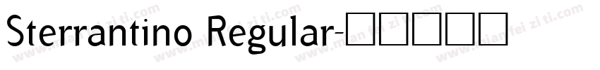 Sterrantino Regular字体转换